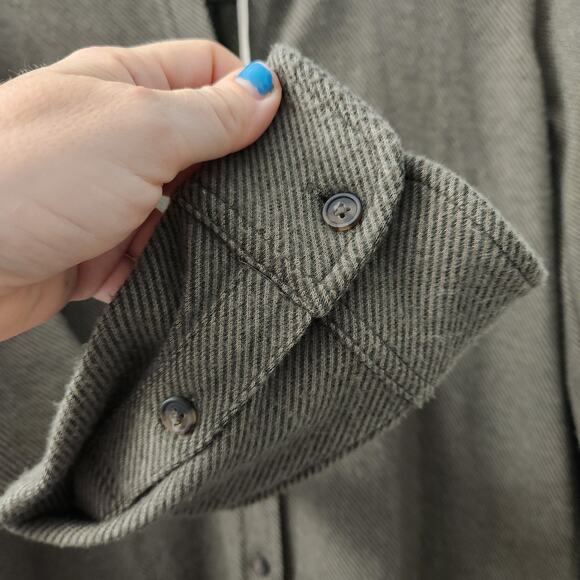 Faherty Legend Sweater Dress XS Olive Minimalist Cozycore Fall Retro Casual - Picture 7 of 9